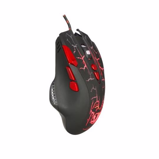 Souris optique Jedel GM830 Multibouton Rétro-éclairé LED Noir