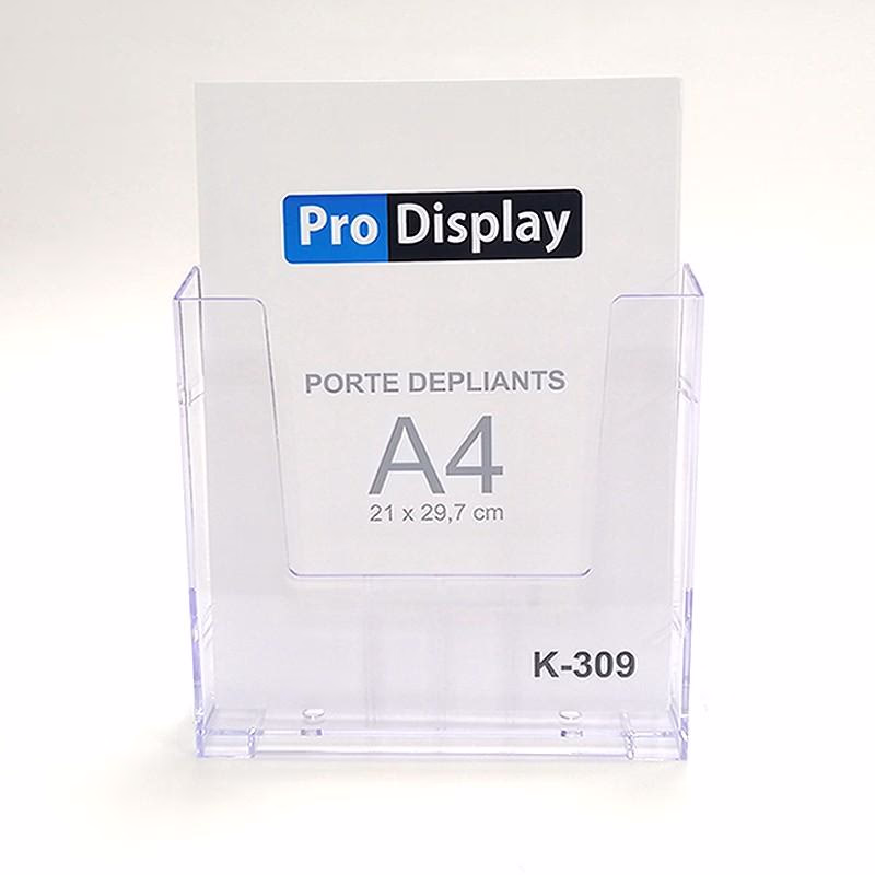 Pro Display K-309, Porte Dépliant A4 Transparent