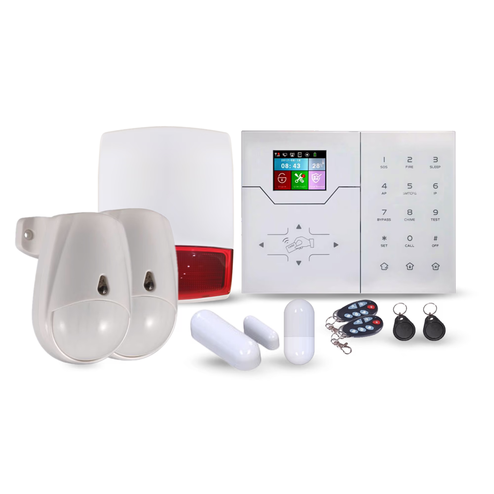 Kit d'Alarme Focus HA-VGW + Sirène MD-327R 868 MHz + 2 Détecteurs de mouvement intérieur Focus