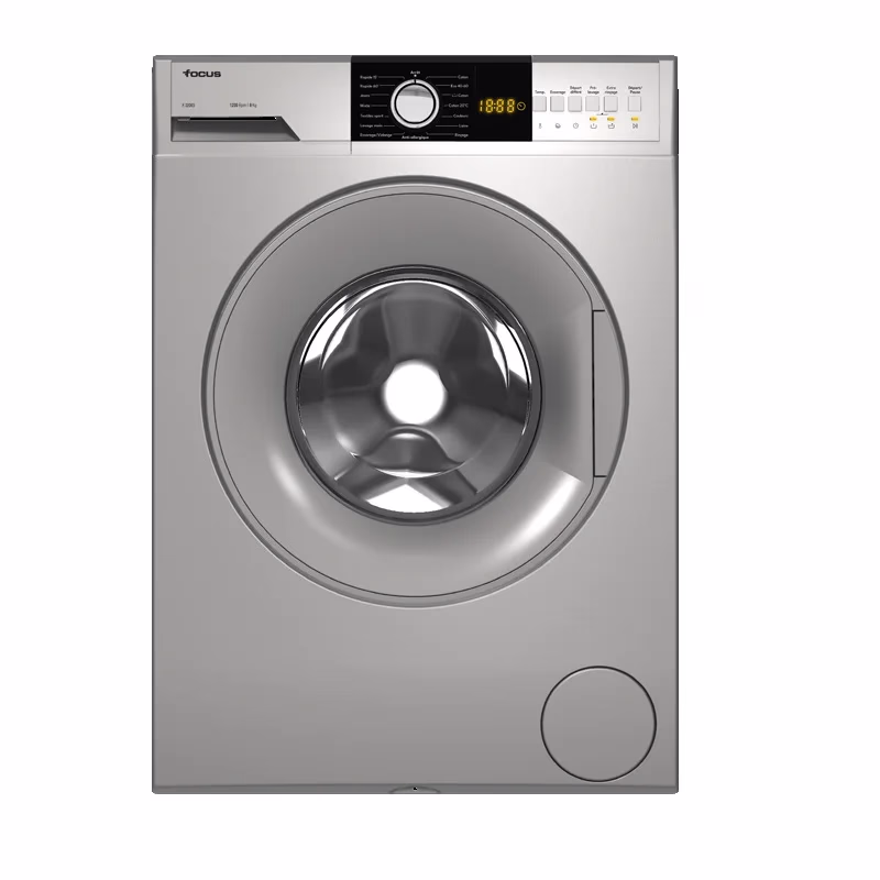 Machine à Laver Frontale Focus F.1208S 8 Kg Silver