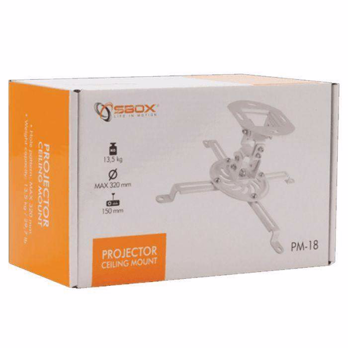 Support De Plafond Universel Pour Projecteur 13,5 kg-Blanc