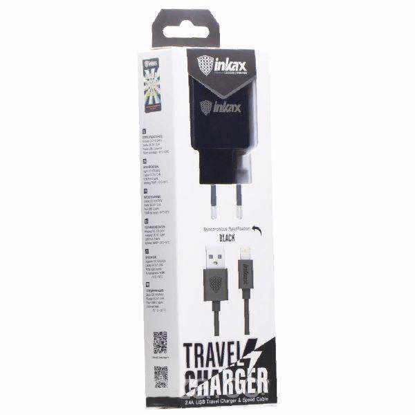 Chargeur INKAX CD01 2 USB 2.4A + cable TYPE-C / IP
