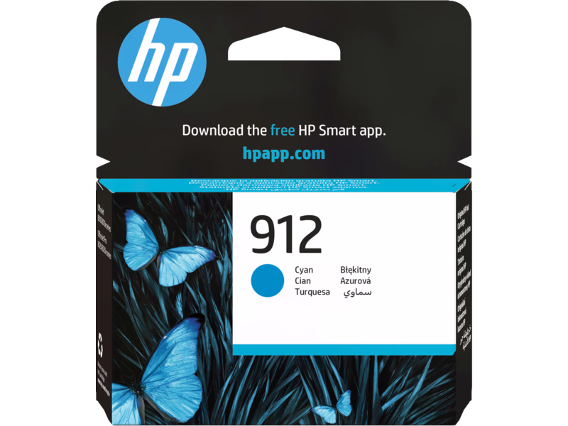 Cartouche d'encre HP d'origine 912 Cyan