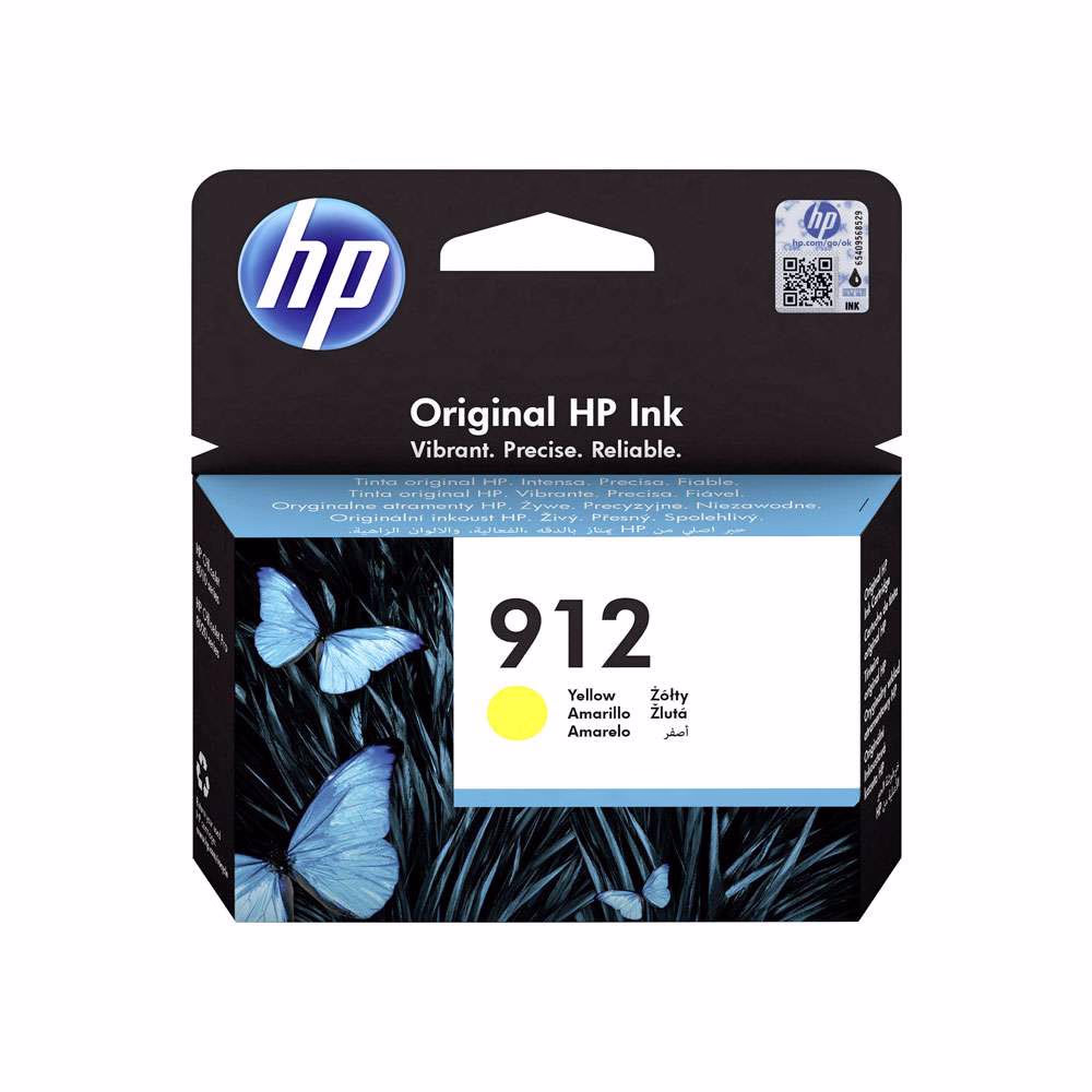 Cartouche d'encre HP d'origine 912 Jaune