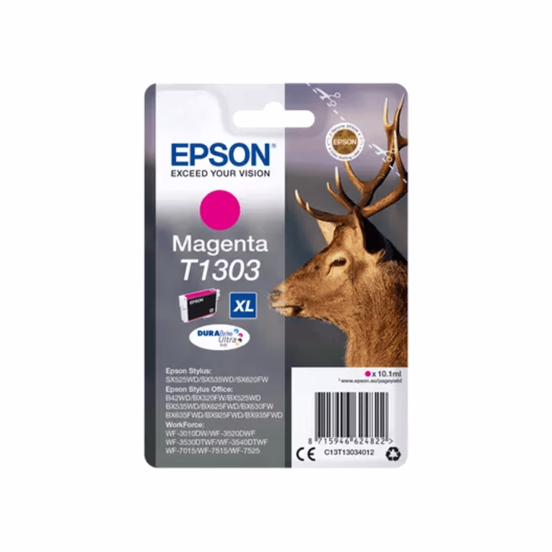Cartouche Jet D'encre Originale cyan Ultra Cerf Epson T1303 (C13T13034012)