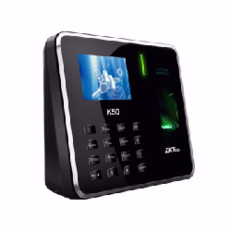 Pointeuse À Empreintes Digitale ZKTECO K50 Avec Batterie intégrée en noir