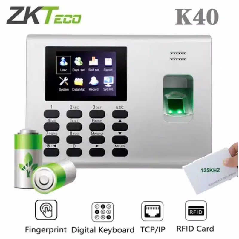 Pointeuse À Empreintes Digitales Et Badges ZKTECO Prox.K40