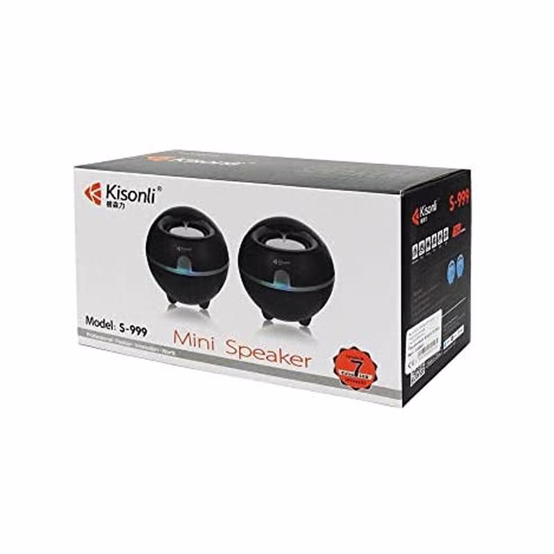 Mini Haut Parleur Filaire Kisonli S-999 USB 2.0