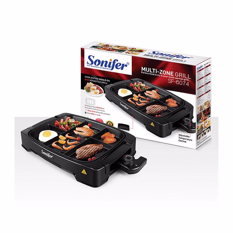 Barbecue électrique Sonifer SF-6074 multi-portions 1500 Watts Antiadhésif
