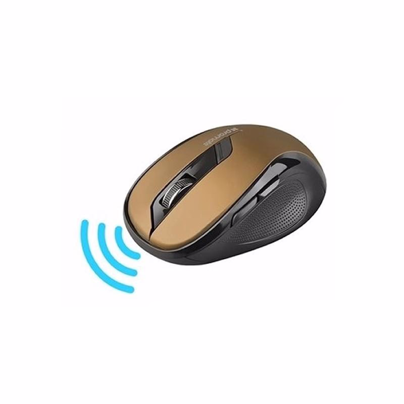 Souris Optique Sans fil Promate CLIX-7GOLD 10m 2.4Ghz en Gold