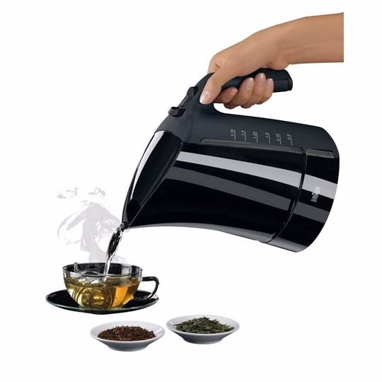 Braun Multiquick 3, Bouilloire sans fil de 2200 Watts en Noir