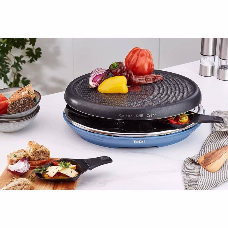 Appareil à Raclette Tefal RE310401 8 Personnes 1050 Watts + Grill + Crêpière