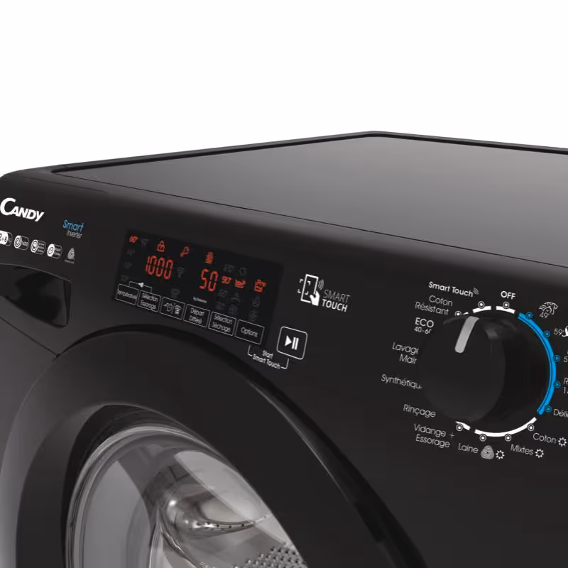 Lave-linge Séchant CANDY INVERTER Rapido Pro 12Kg Smart SILVER 