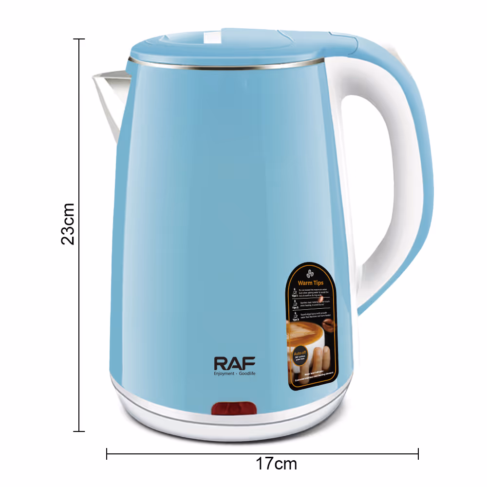 Bouilloire Électrique 2 L sans fil 1500W RAF – R.7923  Bleu
