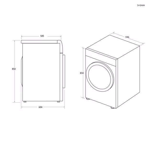 Sèche linge CANDY CROE CROE C9TBEB-80 9 Kg  Noir 
