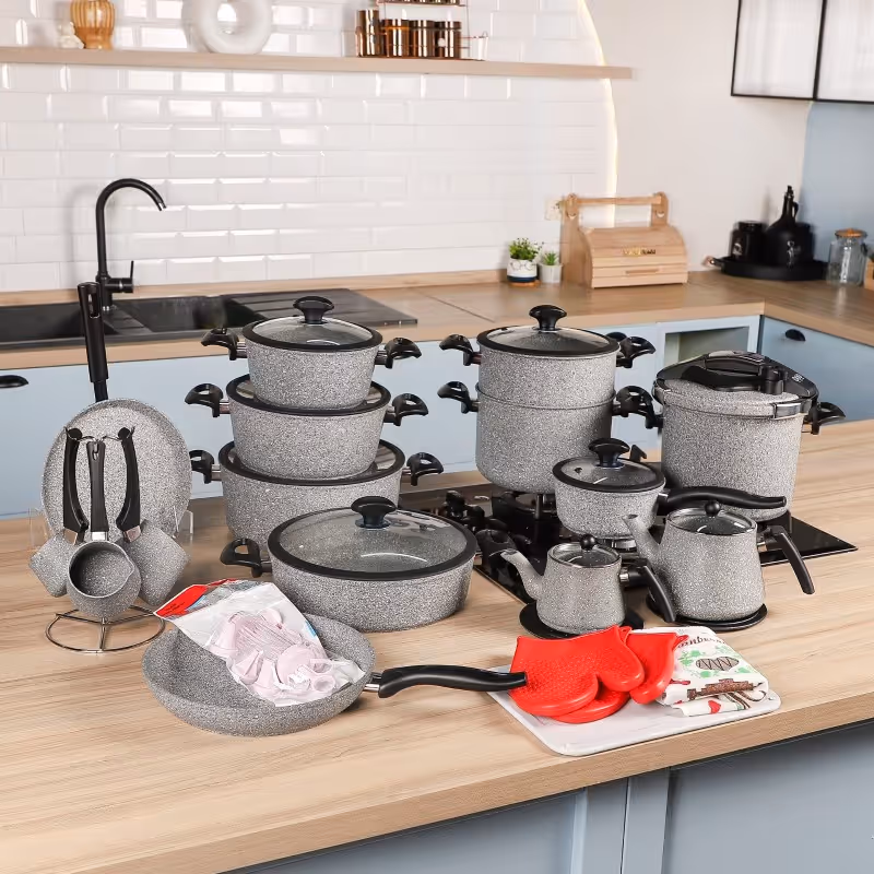 Batterie de Cuisine en Granite 50 Pièces - Falez 3