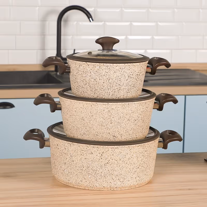 Batterie de Cuisine en Granite 50 Pièces - Falez 4