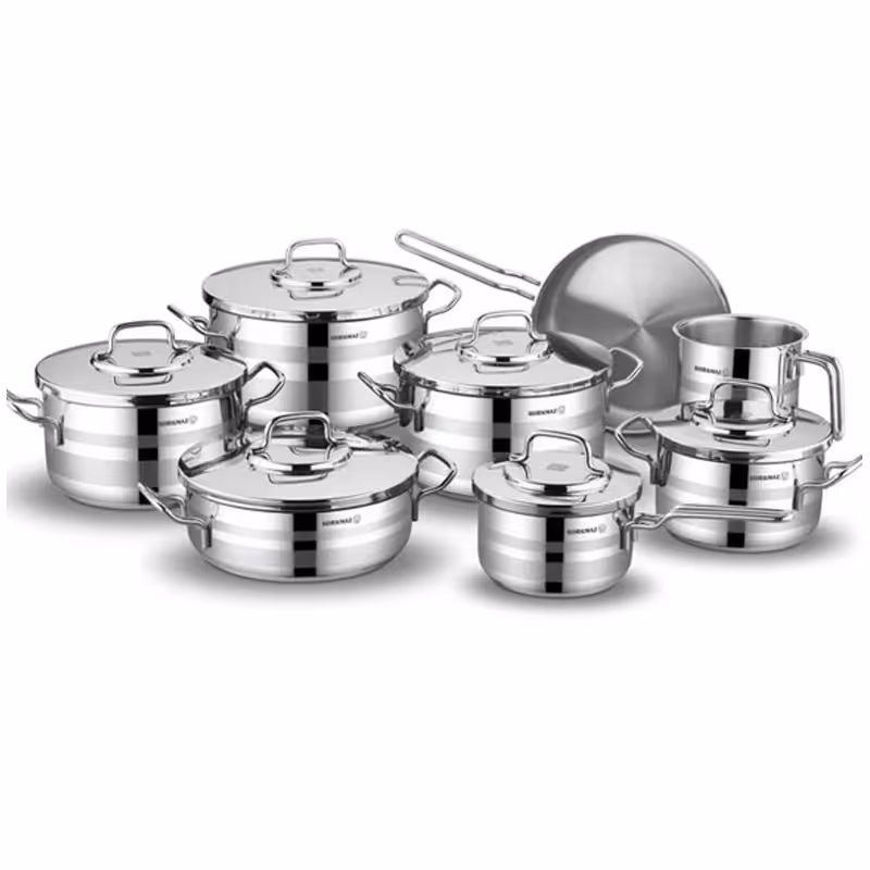Batterie de Cuisine 14 Pièces Korkmaz Astron - A2053 Inox