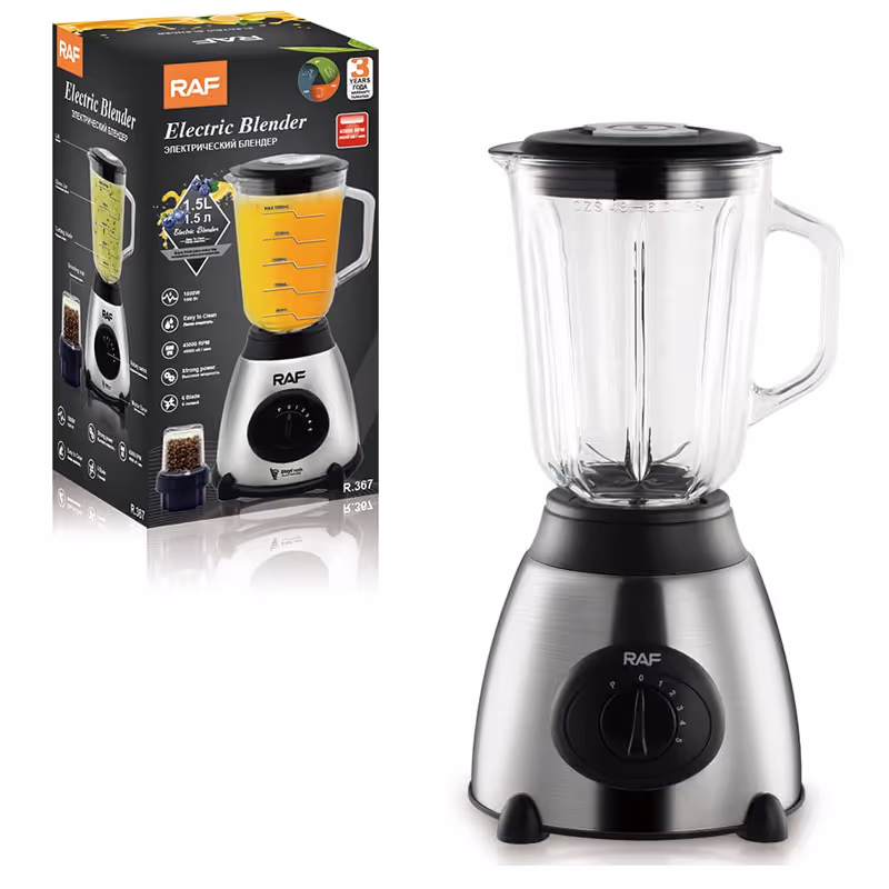 Blender En Verre 1.5L 1000W + Moulin à café RAF - R.367 