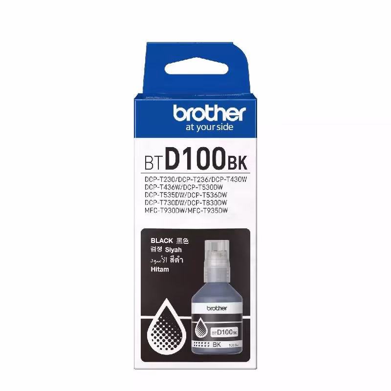 Bouteille D'encre Original BTD100BK BROTHER Noir