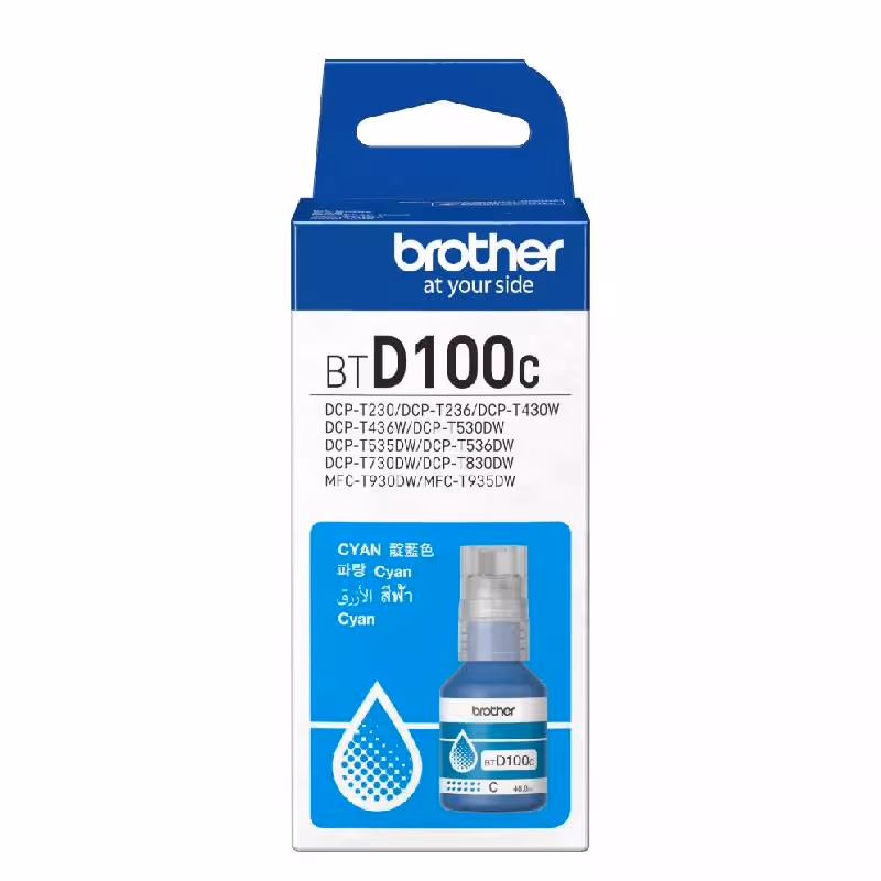 Bouteille D'encre Original BTD100C BROTHER Cyan