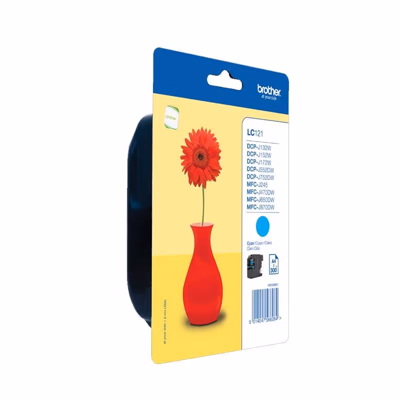 Cartouche Jet d'encre LC121 Original BROTHER Cyan