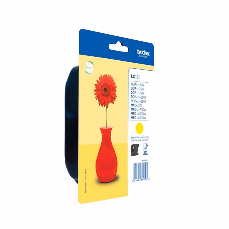 Cartouche Jet d'encre Original LC121 BROTHER Jaune 