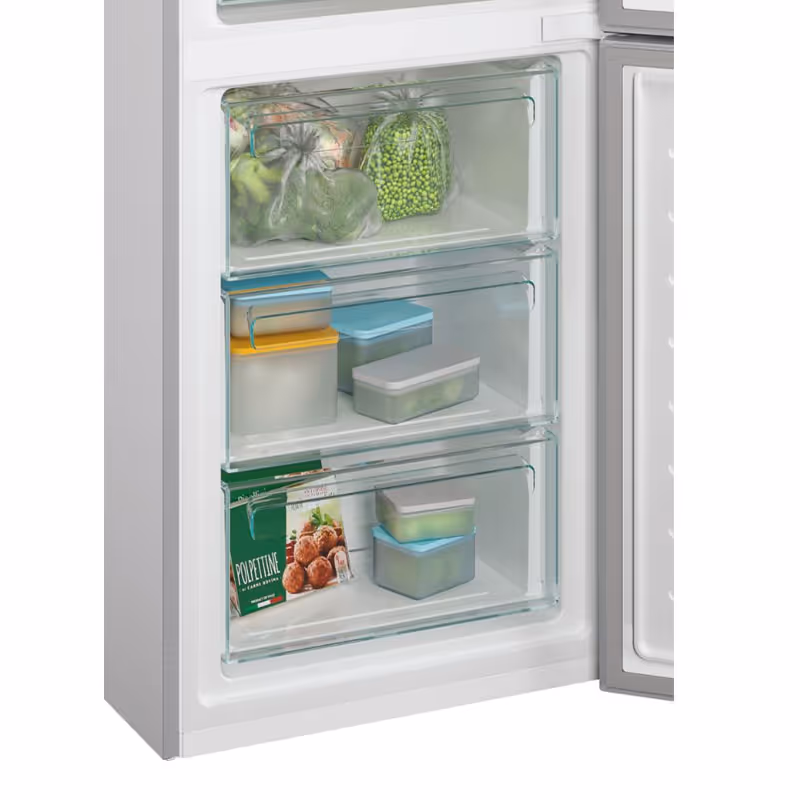 Réfrigérateur Combiné CANDY 346 Litres NoFrost - CCE3T618FSD Silver