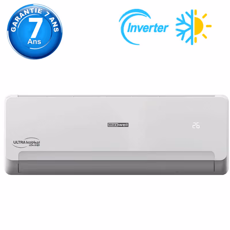 Climatiseur 24000 BTU Maxwell Inverter Ultra Tropical Chaud et Froid