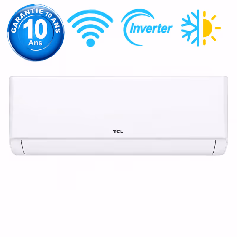 Climatiseur TCL 9000 BTU Tropicalisé Smart Inverter Chaud/Froid Blanc