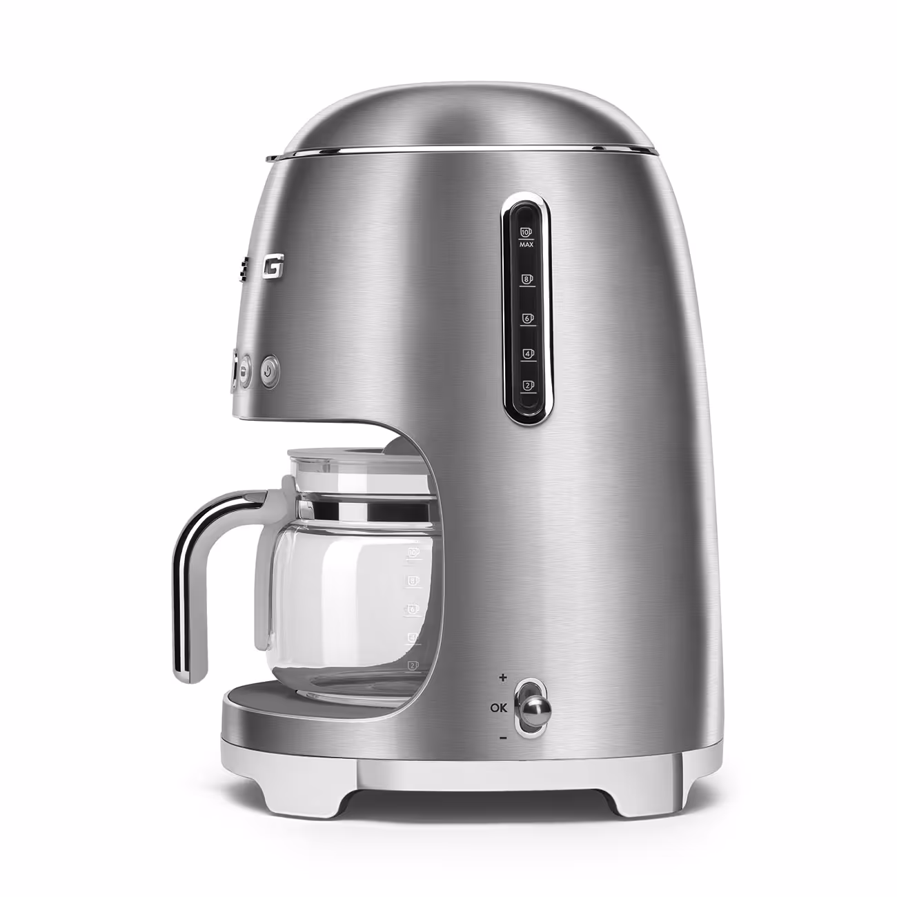 Machines à café filtre SMEG, un réservoir d'eau de 1,4L INOX 2