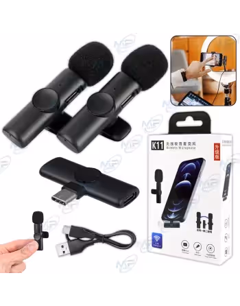 Mini Microphone Sans fil K11 Double Micro TYPE-C  2