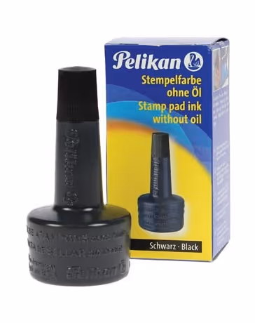Encre à tampon encreur Pelikan 28 ml Noir