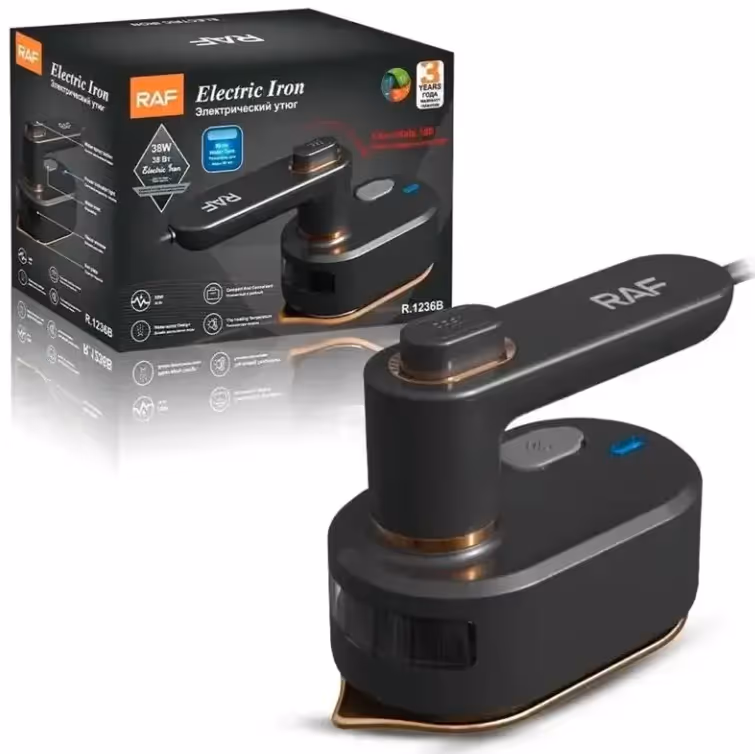  Fer à Vapeur Électrique 38W RAF – R.1236B Noir