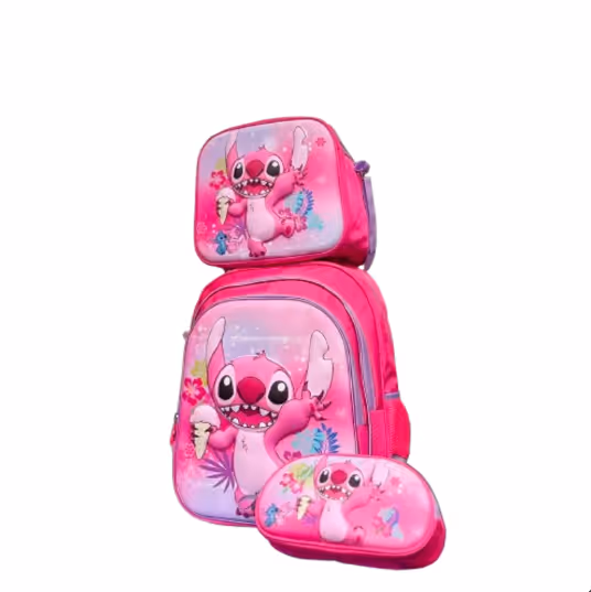Cartable 3PCSMAT 3ème-5ème Année SK-3D Rose Stitch