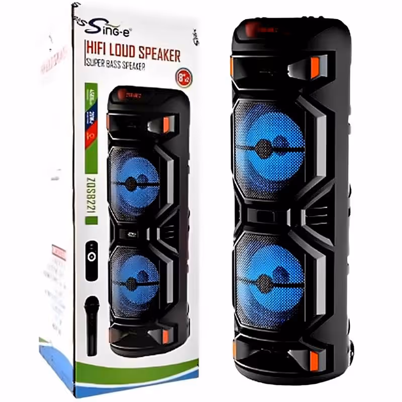 Haut Parleur  ZQS8221 Bluetooth avec Micro Noir 1