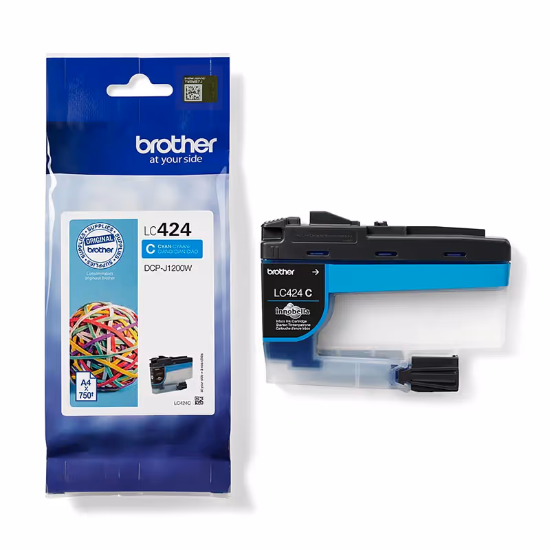 Cartouche Jet d'encre Original LC424 BROTHER Cyan