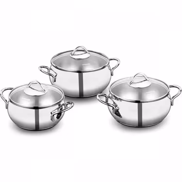 SET Cookware KORKAMZ TOMBIK 6 PIÈCES - A1801 INOX