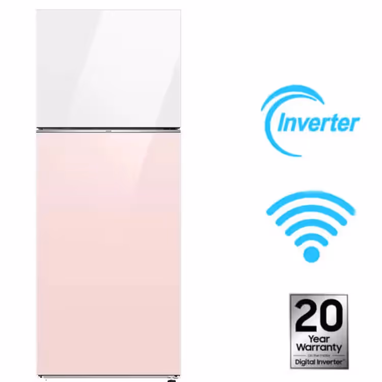 Réfrigérateur 460Litres NoFrost Samsung - RT47CB66448CEL Blanc & Rose