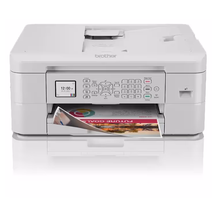 Imprimante Jet D'encre Multifonction Brother Wi-Fi Couleur MFC-J1010DW Blanc