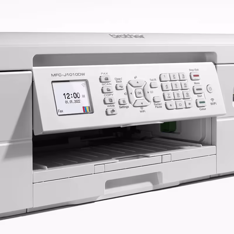 Imprimante Jet D'encre Multifonction Brother Wi-Fi Couleur MFC-J1010DW Blanc 2