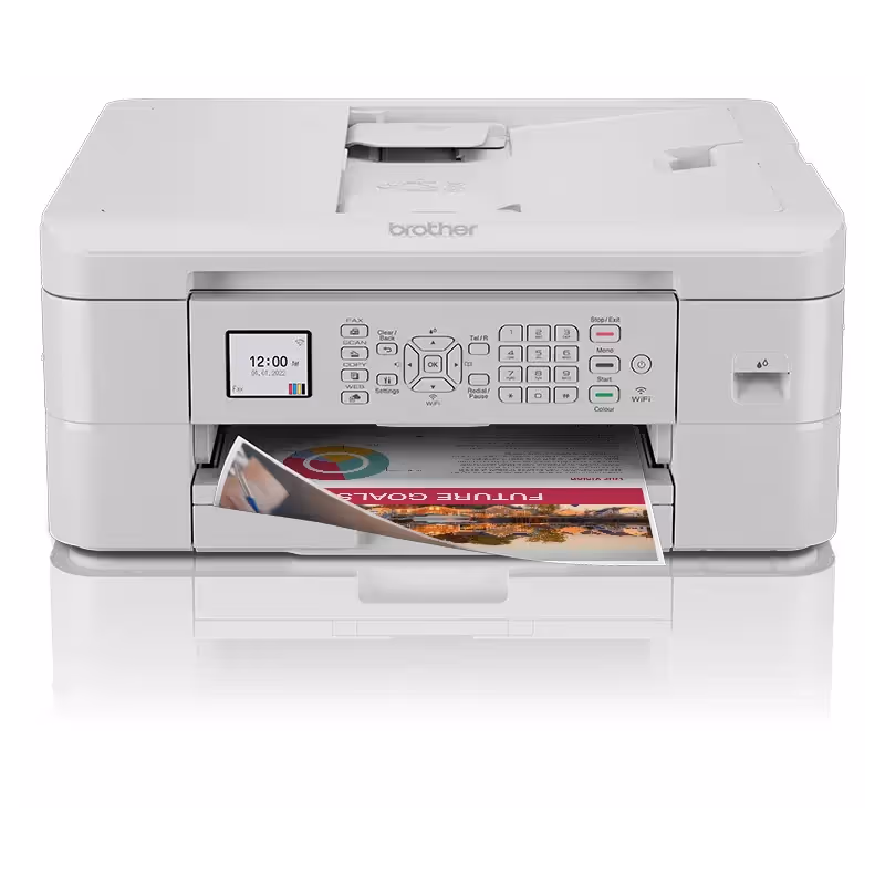 Imprimante Jet D'encre Multifonction Brother Wi-Fi Couleur MFC-J1010DW Blanc