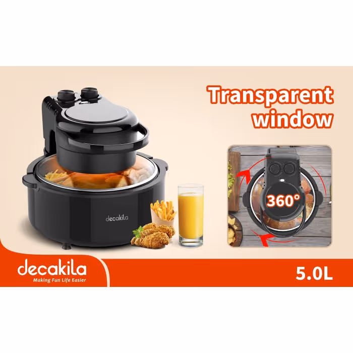 Friteuse Decakila 5 L - 1200 W Noir - KEEC045B 