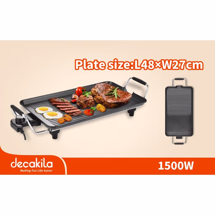 Grill à viande Decakila 1360W KEEC055B