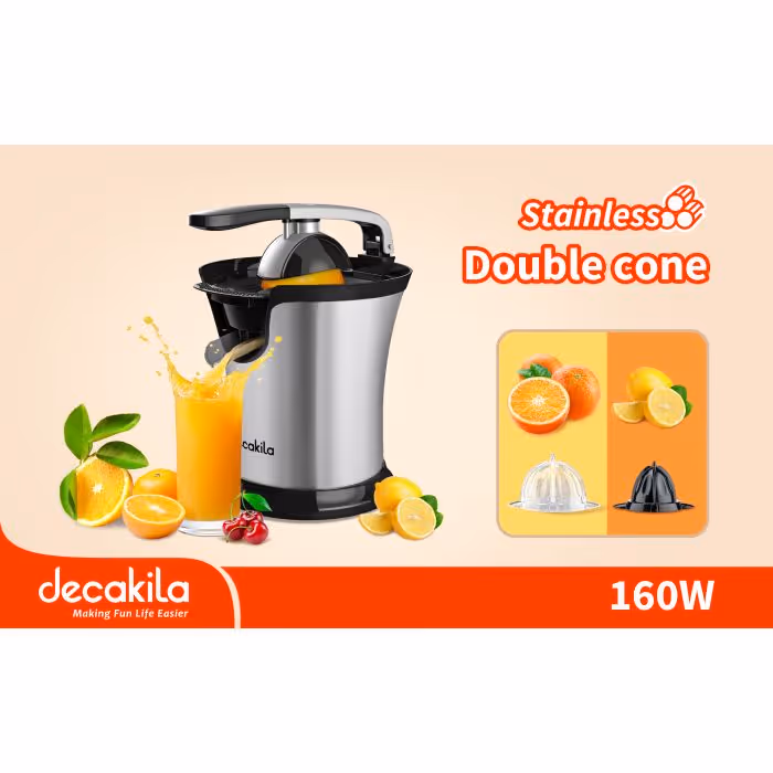 Presse agrumes Decakila 160 W - Chrome - Inox KEJC008B