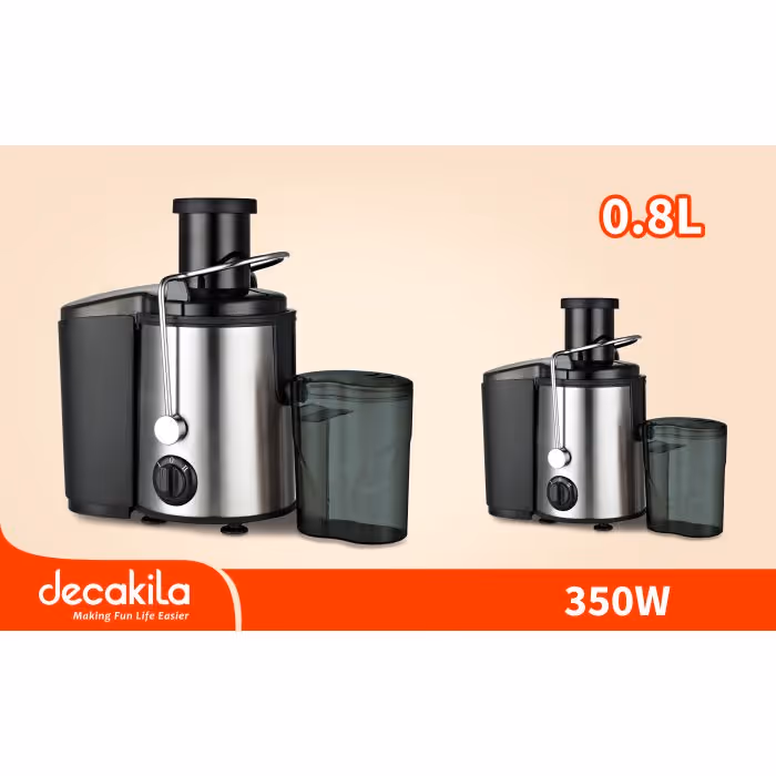 Machine à jus Decakila 0.8L - 350W Noir -  KEJC010B 
