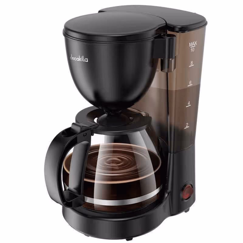 Cafetière électrique Decakila 1.25L - 750W - Noir KECF001B 