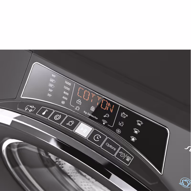 Lave-linge Séchant CANDY INVERTER Rapido Pro 12Kg Smart SILVER 