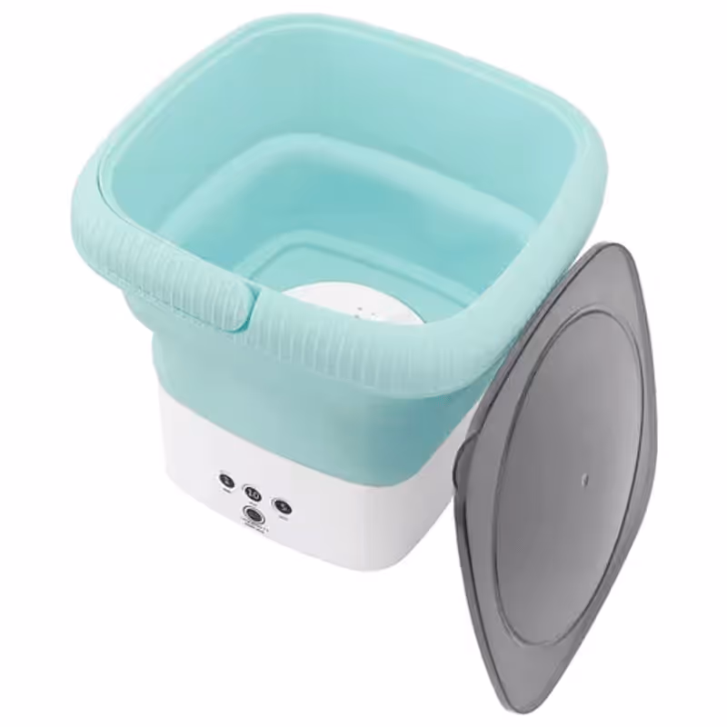 Mini Machine à Laver Semi Automatique Pliante 3.5 Litres - Vert