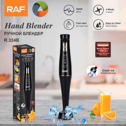 Mixeur Plongeant 800W RAF - R.324B Noir